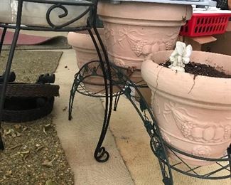 Flower pots and stands