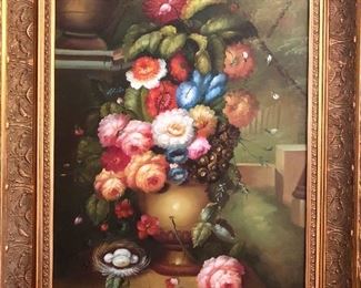 Beautiful original still life by Bremen.  3 x 4'