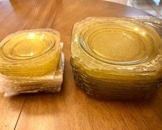 Set of 10 dinner plates and 10 salad plates.