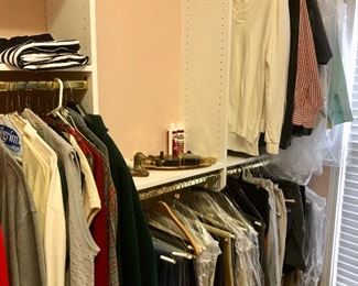 More men's clothes.  Plenty to choose from!