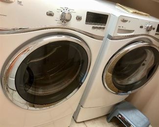 Gorgeous Whirlpool Duet washer and dryer.  