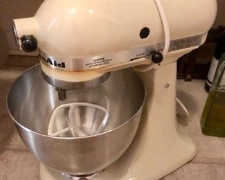 Vintage KitchenAid mixer.  These older mixers have a more powerful and durable motor than new models.   