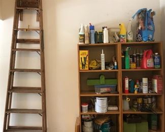 Home maintenance products and 10' step ladder. 