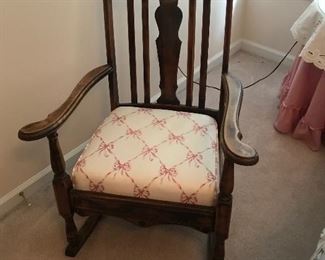 Antique Art Nouveau rocker (early 20th century). 