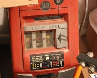 Vintage Sega Bell slot machine made for the UK market