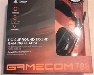 Plantronics Gamecom 788 PC Surround Sound gaming headset, new in box.