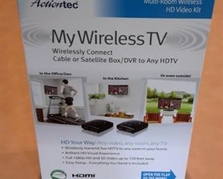 Actiontec multi-room wireless HD video kit, in box.