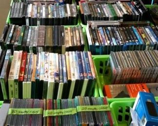 Movies, games and music (not all pictured!!)
