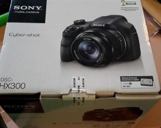 Sony Cybershot, in box.