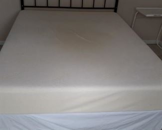 Queen Tempurpedic mattress and box springs.