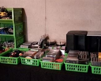 Music CD's, CD holders, cords, etc!