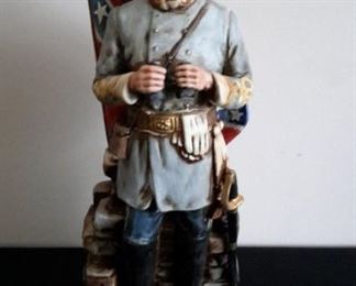 American Porcelain McCormick Distilling Company Decanters. Stonewall Jackson, with styrofoam box.