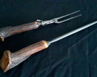 Deer horn utensils.