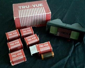 Vintage Tru-Vue in box with rolls of film.