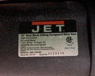 Jet table saw, like new!