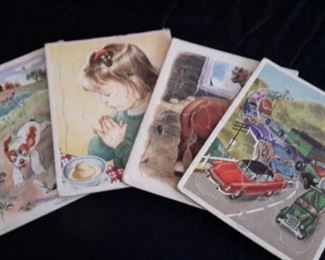 Vintage puzzles. One missing one piece.