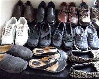 Men's and women's shoes, some brand new, never worn.