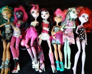 Monster High dolls.