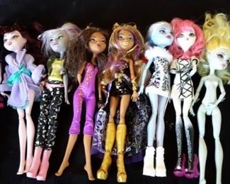 Monster High dolls.