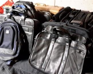 LOTS of backpacks, briefcases, carry-alls, most never used!