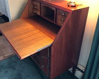 Imported from Sweden - Secretary Writing Desk with burled wood - exquisitely made!