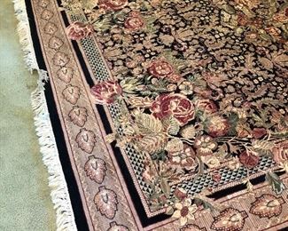 8 x 10 hand-made wool area carpet - excellent condition!