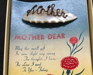 K064 Vintage Mother Dear Pin