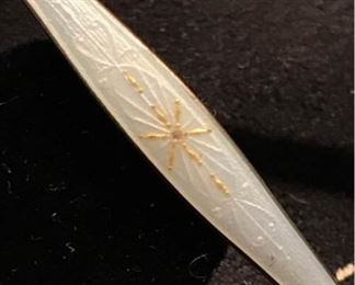 K073 Antique Sterling Pin