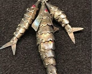 K101 Sterling Fish Pin