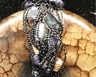 K104 Stone Medallion Necklace