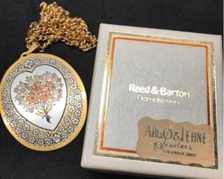 M024 Reed  Barton Damascene Necklace