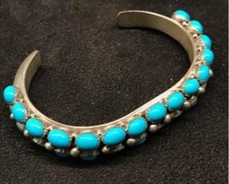 S007 Ray Begay Navajo Sterling Cuff