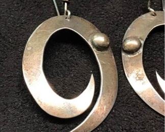 S017 Taxco Sterling Earrings