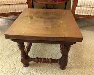 Small Brass Top Table