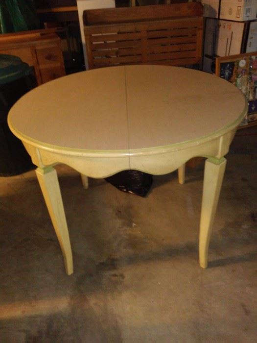 40" Round Painted Table