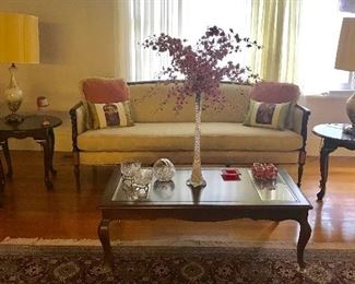 Hickory-White sofa