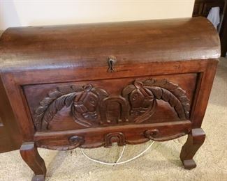 Hand Carved Trunk