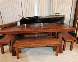 Awesome Dining Table with Benches