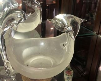 CRYSTAL DOLPHIN BOWL