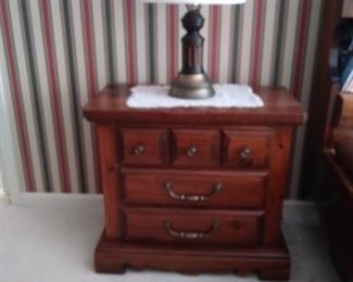 One of a pair of nightstands