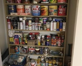 Large selection of paints
