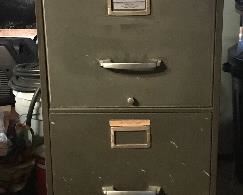 Vintage Invincible Metal File Cabinet