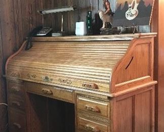 Oak Rolltop Desk