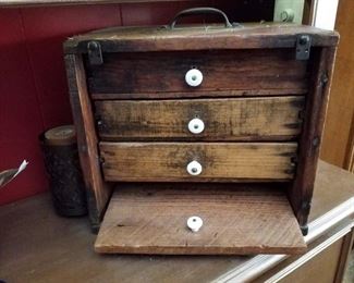 antique tool box