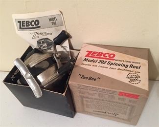 Vintage Zebco 202 Fishing Reel in Box