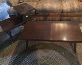 Mid Century End Table & Coffee Table
