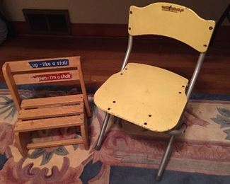 Childrens Chairs/Step Stool