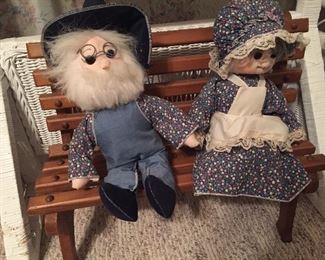 Grandma and Grandpa on Bench