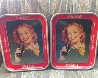 Old Coca Cola Trays