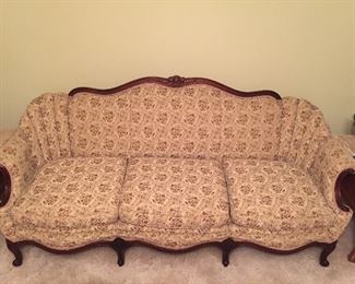 Old Queen Anne Style Sofa
